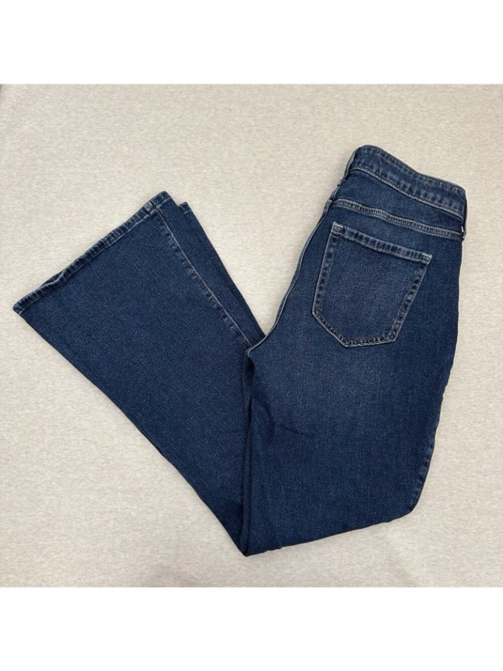 Hollister Curvy Flare Denim Women’s Size 12 Long Blue High Rise Jeans - Picture 10 of 11